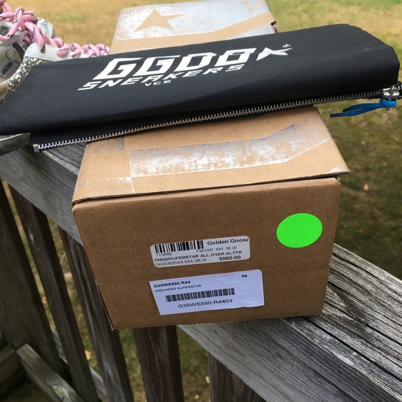 Golden Goose Superstar Glitter/White Star 36 NIB - Picture 9 of 10